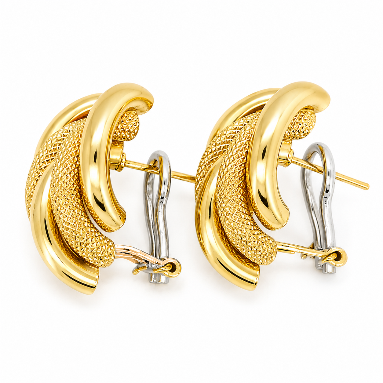 Orecchini - 18 carati Oro giallo - Made in Italy - Handmade