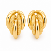 Orecchini - 18 carati Oro giallo - Made in Italy - Handmade