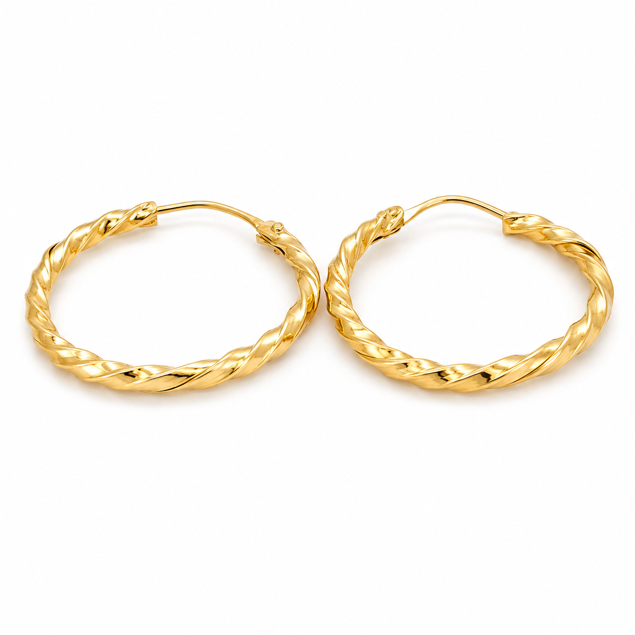 Orecchini - 18 carati Oro giallo - Made in Italy - Handmade
