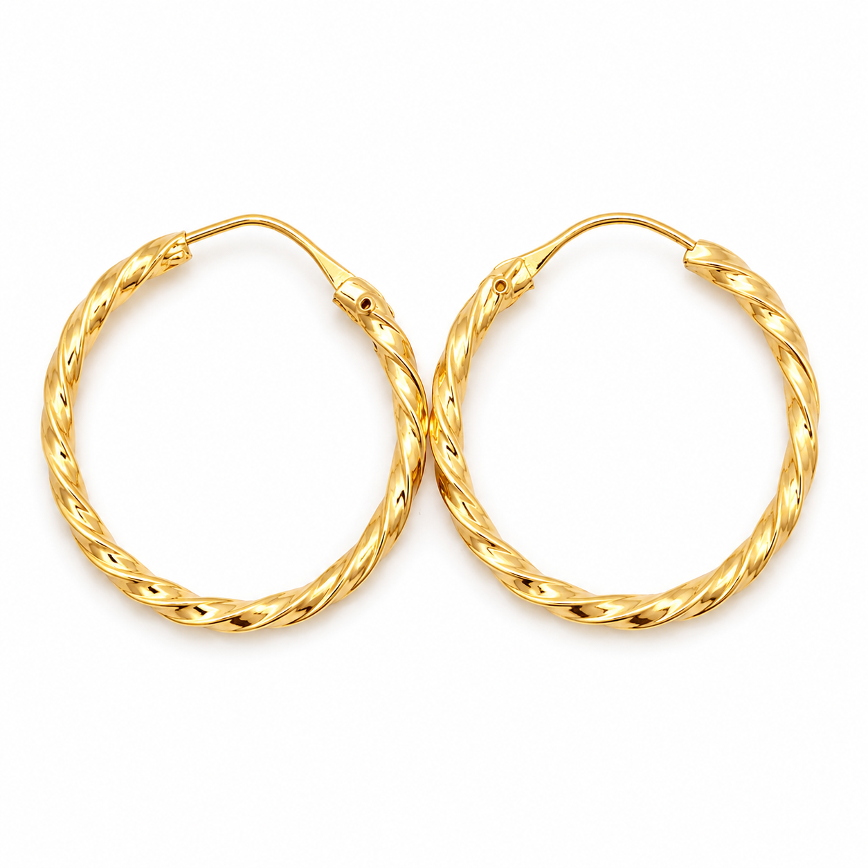 Orecchini - 18 carati Oro giallo - Made in Italy - Handmade