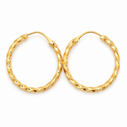 Orecchini - 18 carati Oro giallo - Made in Italy - Handmade