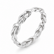 Anello - 18 carati Oro bianco - Made in Italy - Handmade