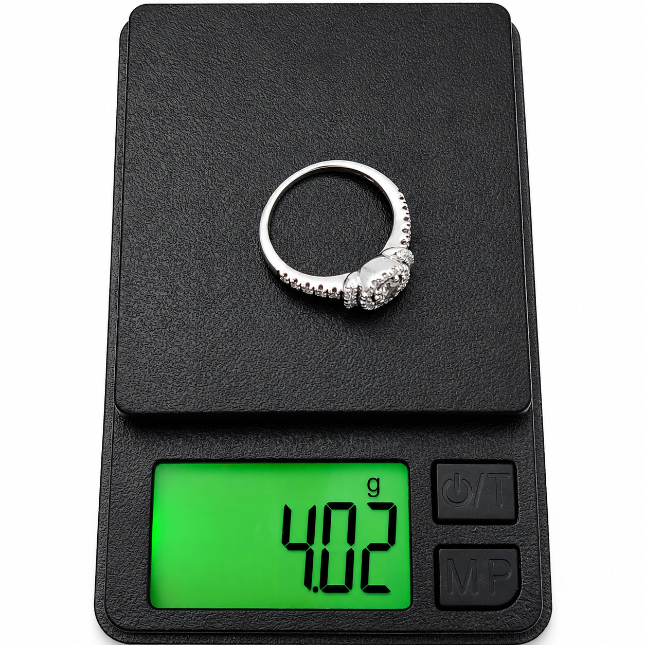Anello - 18 carati Oro bianco - 0.64ct. tw. Diamante (Naturale) - Made in Italy - Handmade