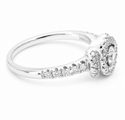 Anello - 18 carati Oro bianco - 0.64ct. tw. Diamante (Naturale) - Made in Italy - Handmade