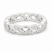 Anello - 18 carati Oro bianco - 0.90ct. tw. Diamante (Naturale) - Made in Italy - Handmade