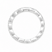 Anello - 18 carati Oro bianco - 0.90ct. tw. Diamante (Naturale) - Made in Italy - Handmade