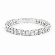 Anello - 18 carati Oro bianco - 1.02ct. tw. Diamante (Naturale) - Made in Italy - Handmade