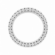 Anello - 18 carati Oro bianco - 1.02ct. tw. Diamante (Naturale) - Made in Italy - Handmade