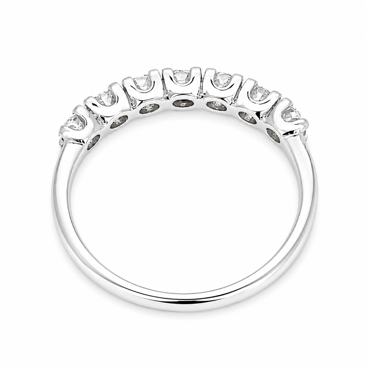 Anello - 18 carati Oro bianco - 0.56ct. tw. Diamante (Naturale) - Made in Italy - Handmade
