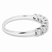 Anello - 18 carati Oro bianco - 0.56ct. tw. Diamante (Naturale) - Made in Italy - Handmade