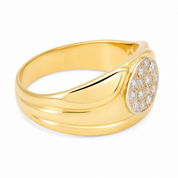 Anello - 18 carati Oro giallo - 0.26ct. tw. Diamante (Naturale) - Made in Italy - Handmade