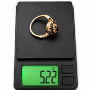 Anello - 18 carati Oro giallo - 1.32ct. tw. Granato - Made in Italy - Handmade