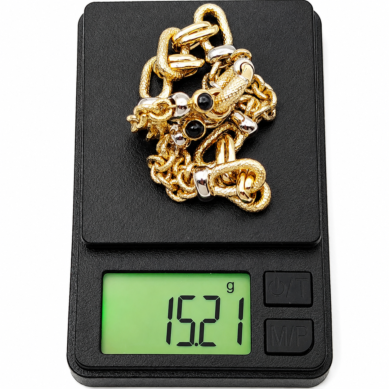 Bracciale - 18 carati Oro giallo, Oro bianco - 0.60ct. tw. Zaffiro - Made in Italy - Handmade