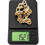 Bracciale - 18 carati Oro giallo, Oro bianco - 0.60ct. tw. Zaffiro - Made in Italy - Handmade