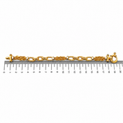 Bracciale - 18 carati Oro giallo, Oro bianco - 0.60ct. tw. Zaffiro - Made in Italy - Handmade