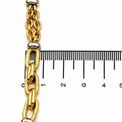 Bracciale - 18 carati Oro giallo, Oro bianco - 0.60ct. tw. Zaffiro - Made in Italy - Handmade