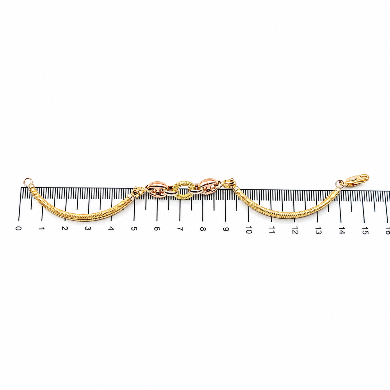 Bracciale - 18 carati Oro giallo, Oro bianco, Oro rosa - Handmade - Made in Italy