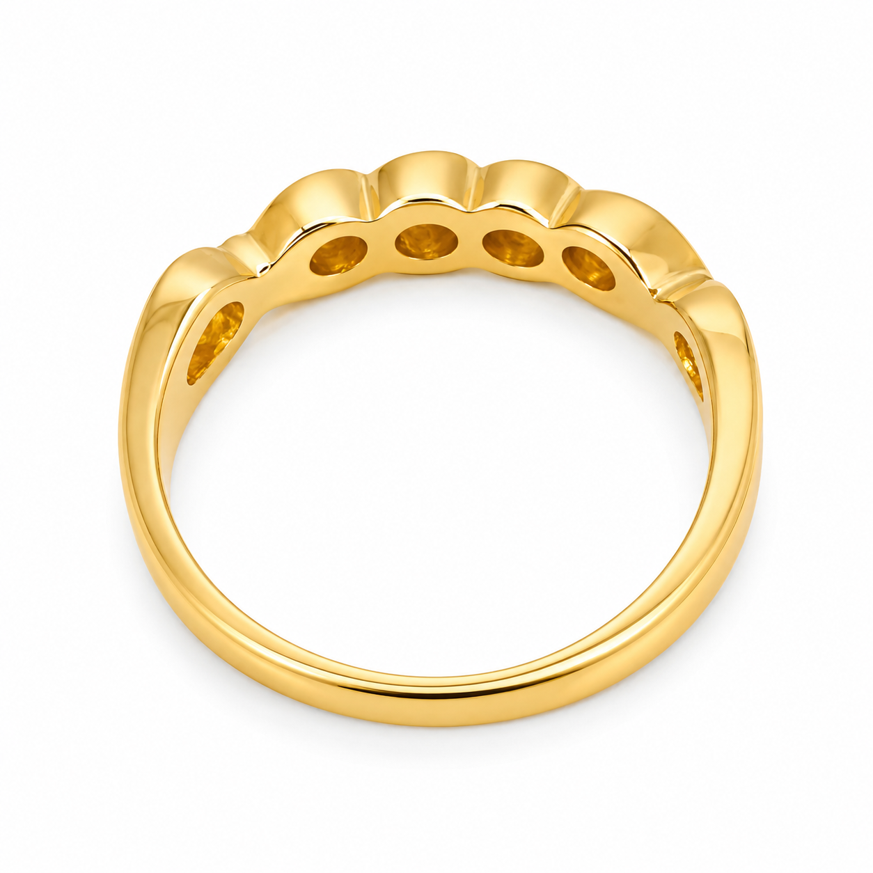 Anello - 18 carati Oro giallo - 0.28ct. tw. Diamante (Naturale) - Made in Italy - Handmade