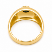 Anello - 18 carati Oro giallo - 0.52ct. tw. Zaffiro - Diamante - Made in Italy - Handmade