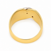 Anello - 18 carati Oro bianco - 0.075ct. tw. Diamante (Naturale) - Made in Italy - Handmade