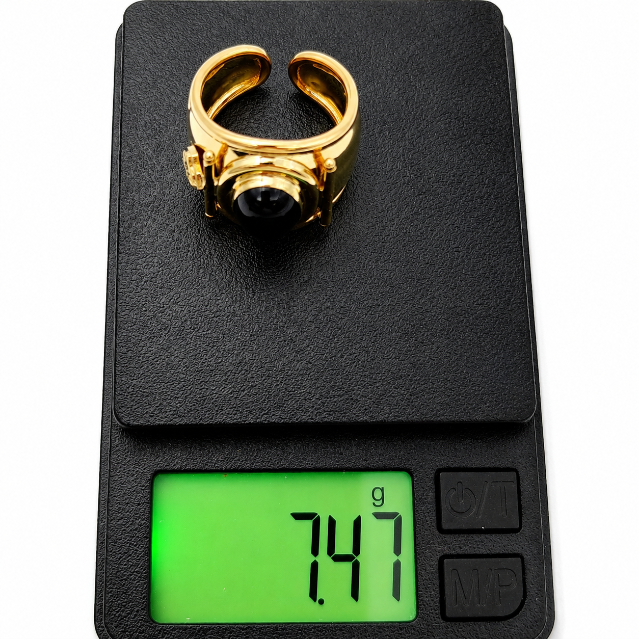 Anello - 18 carati Oro giallo - 2.00ct. tw. Onice - Made in Italy - Handmade
