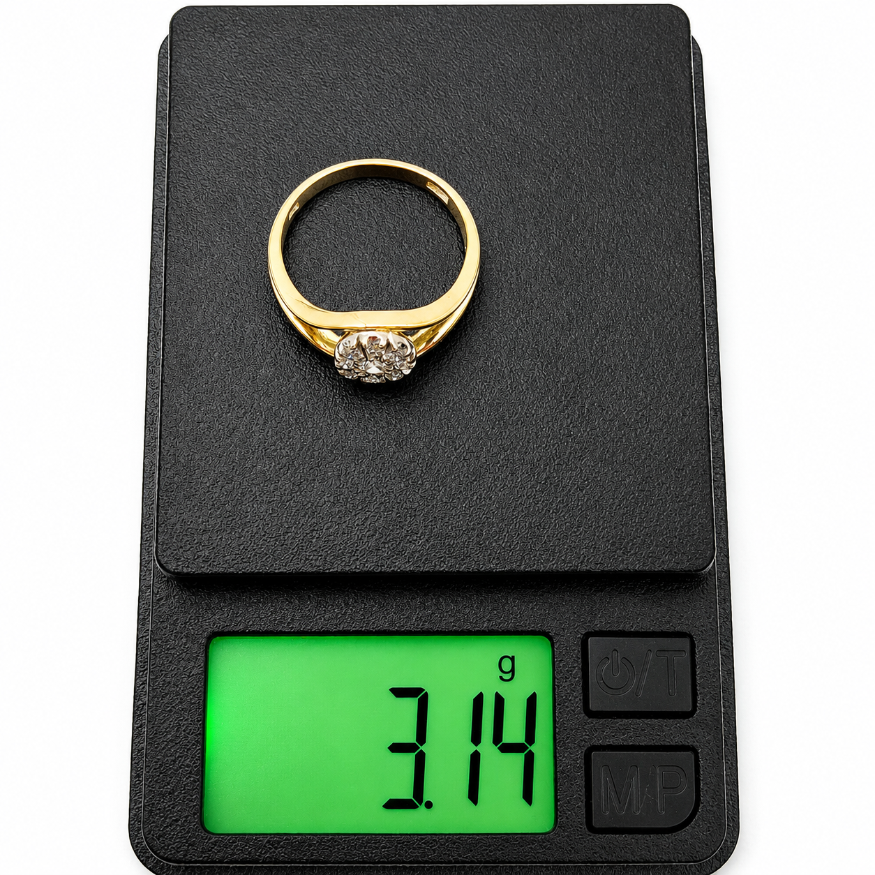 Anello - 18 carati Oro bianco, Oro giallo - 0.26ct. tw. Diamante (Naturale) - Made in Italy - Handmade