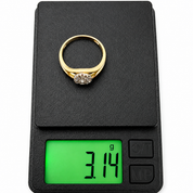 Anello - 18 carati Oro bianco, Oro giallo - 0.26ct. tw. Diamante (Naturale) - Made in Italy - Handmade