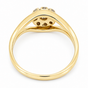 Anello - 18 carati Oro bianco, Oro giallo - 0.26ct. tw. Diamante (Naturale) - Made in Italy - Handmade