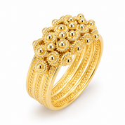 Anello - 18 carati Oro giallo - Made in Italy - Handmade
