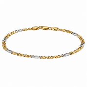 Bracciale - 18 carati Oro giallo, Oro bianco - Made in Italy - Handmade