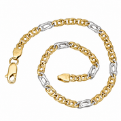 Bracciale - 18 carati Oro giallo, Oro bianco - Made in Italy - Handmade