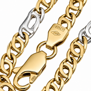 Bracciale - 18 carati Oro giallo, Oro bianco - Made in Italy - Handmade