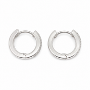 Orecchini - 18 carati Oro bianco - 0.64ct. tw. Diamante (Naturale) - Made in Italy - Handmade