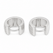 Orecchini - 18 carati Oro bianco - 0.64ct. tw. Diamante (Naturale) - Made in Italy - Handmade