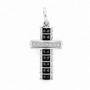 Ciondolo - 18 carati Oro bianco - 0.77ct. tw. Spinello - Diamante - Made in Italy - Handmade