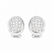 Orecchini - 18 carati Oro bianco - 1.04ct. tw. Diamante (Naturale) - Made in Italy - Handmade