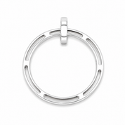 Ciondolo - 18 carati Oro bianco - 0.06ct. tw. Diamante (Naturale) - Made in Italy - Handmade
