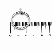 Ciondolo - 18 carati Oro bianco - 0.06ct. tw. Diamante (Naturale) - Made in Italy - Handmade