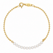 Bracciale - 18 carati Oro giallo - Perla - Made in Italy - Handmade