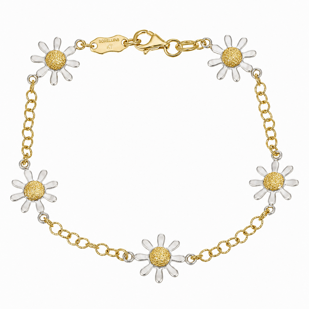 Bracciale - 18 carati Oro giallo, Oro bianco - Made in Italy - Handmade