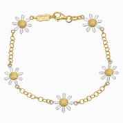 Bracciale - 18 carati Oro giallo, Oro bianco - Made in Italy - Handmade