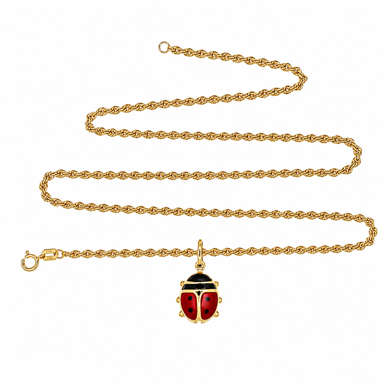 Collana con ciondolo - 18 carati Oro giallo - Handmade - Made in Italy