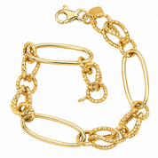 Bracciale - 18 carati Oro giallo - Made in Italy - Handmade