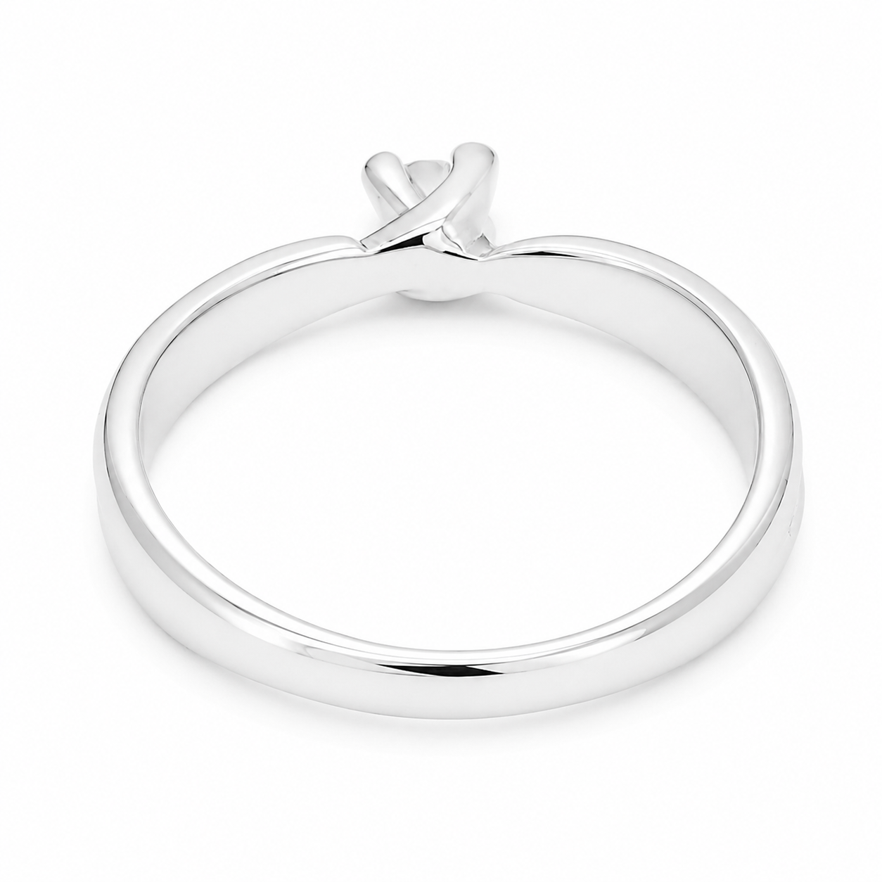 Anello - 18 carati Oro bianco - 0.09ct. tw. Diamante (Naturale) - Made in Italy - Handmade