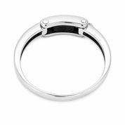 Anello - 18 carati Oro bianco - 0.40ct. tw. Onice - Made in Italy - Handmade