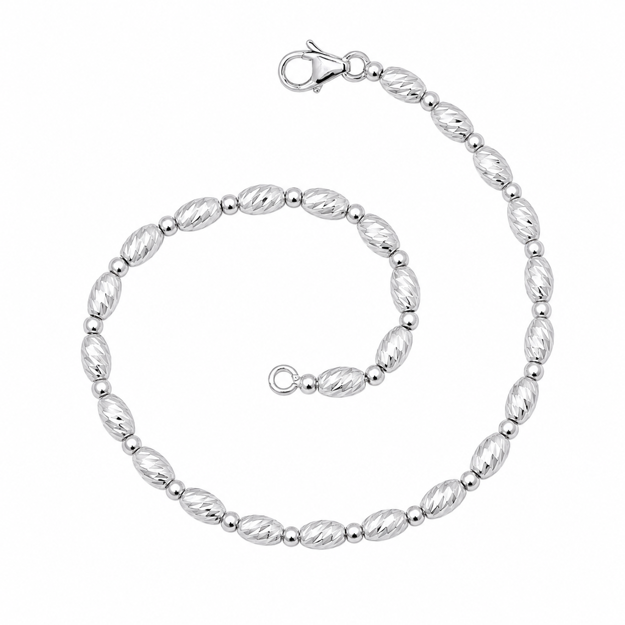 Bracciale - 18 carati Oro bianco - Made in Italy - Handmade