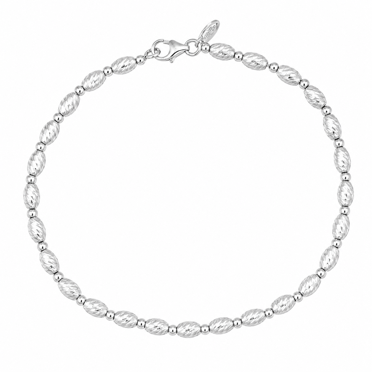 Bracciale - 18 carati Oro bianco - Made in Italy - Handmade