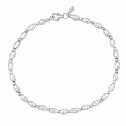 Bracciale - 18 carati Oro bianco - Made in Italy - Handmade