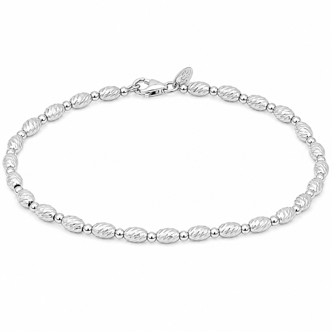 Bracciale - 18 carati Oro bianco - Made in Italy - Handmade