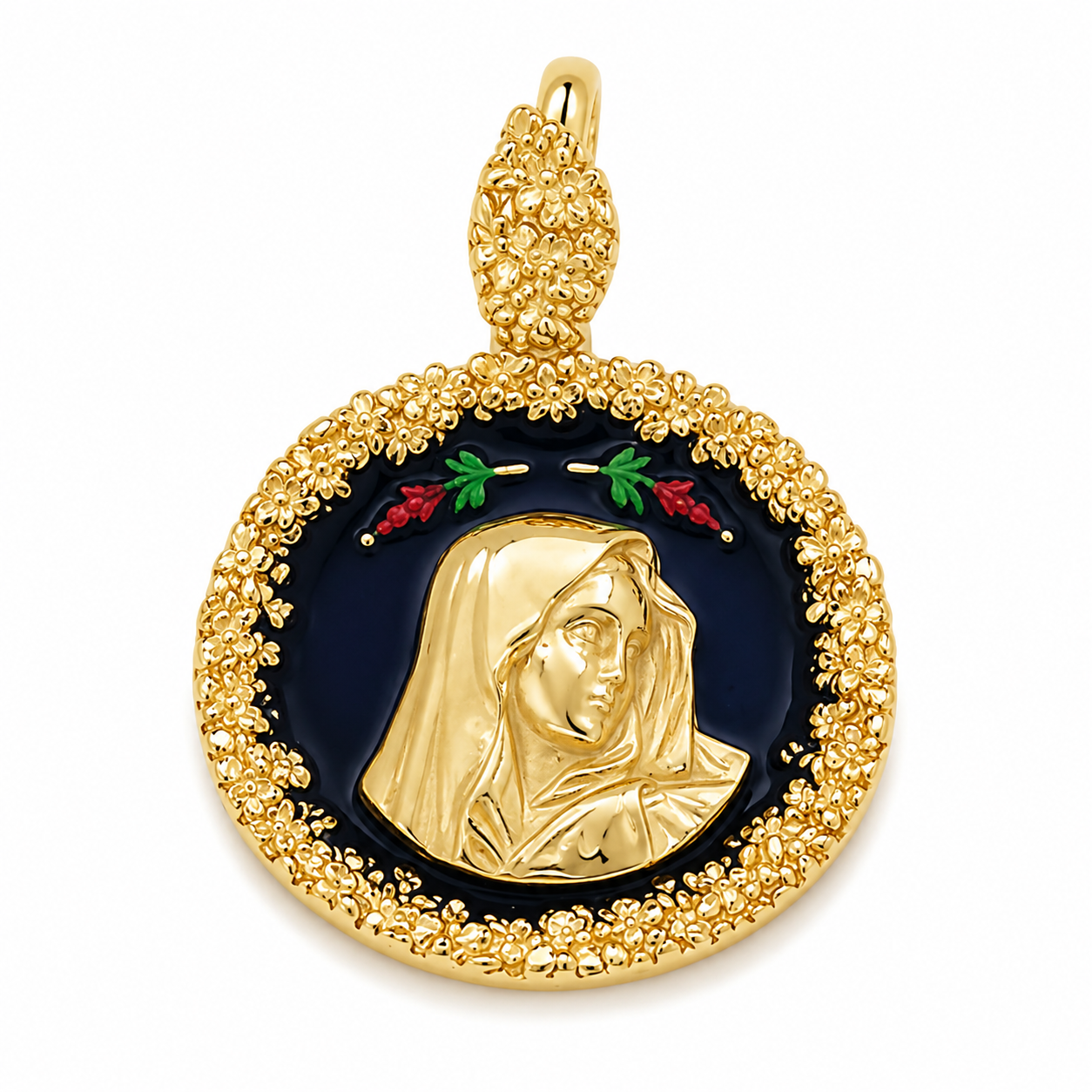 Ciondolo - 18 carati Oro giallo - Made in Italy - Handmade